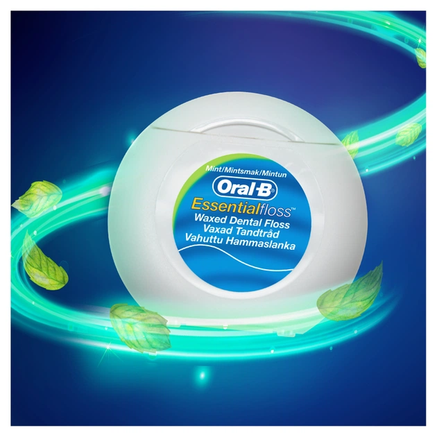 Зубна нитка Oral-B Essential floss Waxed м'ятна 50 м (3014260280772/5010622005029) - picture 3