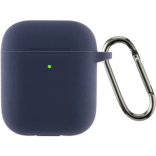 Чохол для навушників Armorstandart Silicone Case With Hook для Apple AirPods 2 Dark Blue (ARM59681) зображення 1