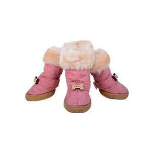 Черевики для собак Ruispet для малих порід, з утепленням 4 шт №4 рожеві (2700000032879) зображення 1