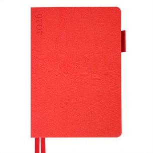 Тижневик Leo planner А5 датований 2026 "Binario", м'який, червоний, 368 сторінок (252642) зображення 1