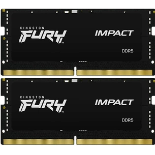 Модуль пам'яті для ноутбука SoDIMM DDR5 32GB (2x16GB) 5600 MHz Impact Black Kingston Fury (ex.HyperX) (KF556S40IBK2-32) зображення 1