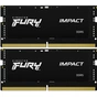 Модуль пам'яті для ноутбука SoDIMM DDR5 32GB (2x16GB) 5600 MHz Impact Black Kingston Fury (ex.HyperX) (KF556S40IBK2-32) - зменшене зображення 1