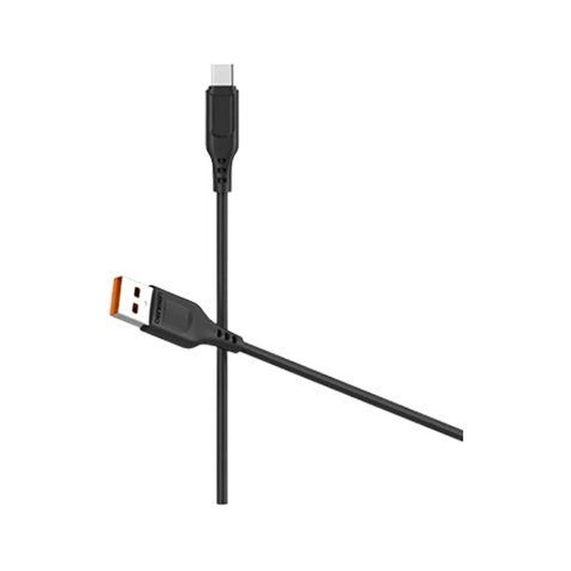 Дата кабель USB 2.0 AM to Micro 5P 1.0m 2.4A silicone black Denmen (DM-D01V-BK) - зображення 1
