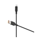 Дата кабель USB 2.0 AM to Micro 5P 1.0m 2.4A silicone black Denmen (DM-D01V-BK) - зменшене зображення 1