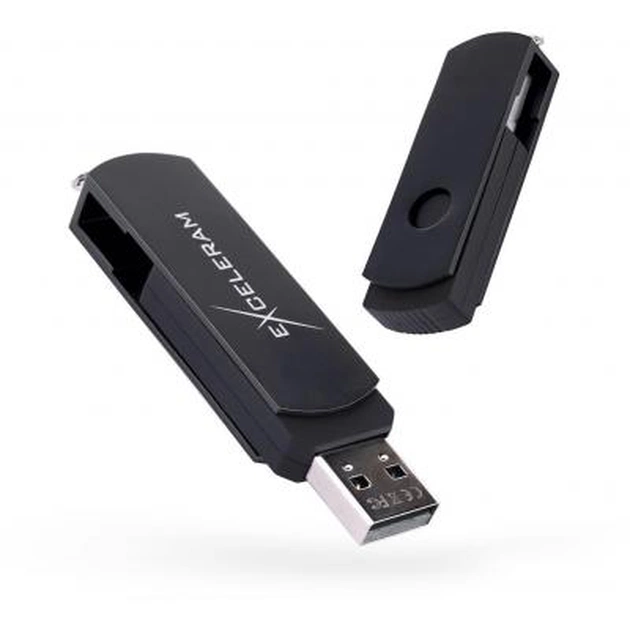 USB флеш накопичувач eXceleram 32GB P2 Series Black/Black USB 2.0 (EXP2U2BB32) - зображення 1