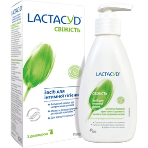 Гель для інтимної гігієни Lactacyd Свіжість з дозатором 200 мл (5391520943195) зображення 1