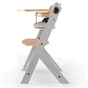 Стілець для годування Kinderkraft Enock Gray Wood з подушкою (5902533917259) - зменшене зображення 4