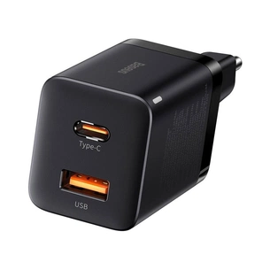 Зарядний пристрій Baseus Super Si Pro Quick Charger C+U 30W black (CCSUPP-E01) зображення 1