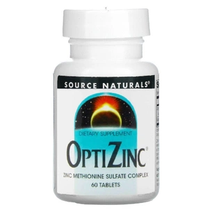 Мінерали Source Naturals ОптиЦинк, 30 мг, OptiZinc, 60 таблеток (SN0847) зображення 1