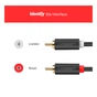 Кабель мультимедійний 2xRCA M to 2xRCA M 1.5m AV104 black Ugreen (10517) - preview 9