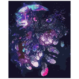 Картина по номерам Strateg Нічна сова 40х50 см (SY6288) зображення 1