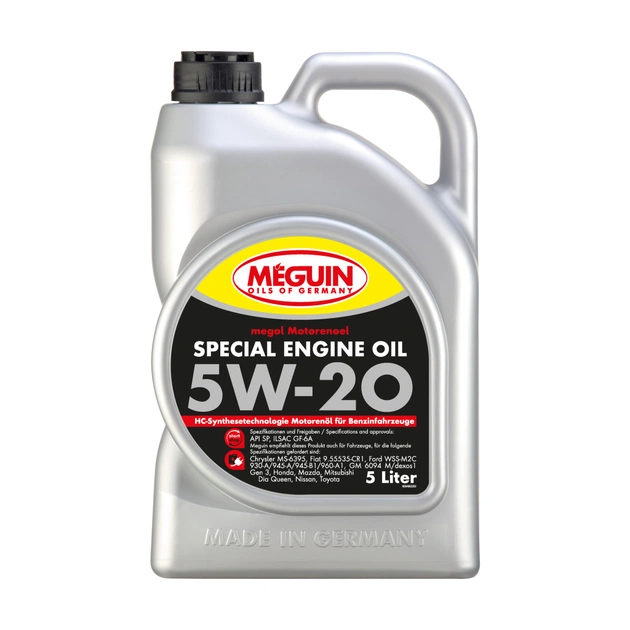 Моторное масло Meguin SPECIAL ENGINE OIL SAE 5W-20 5л (9499) - изображение 1