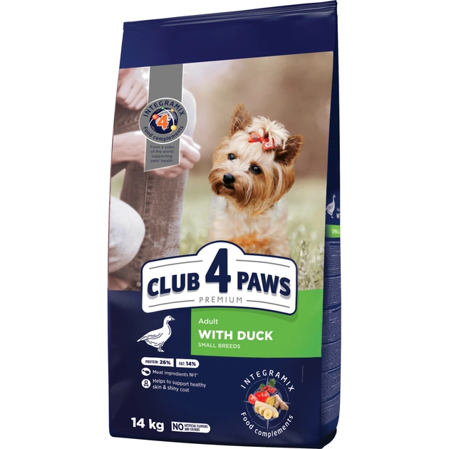 Сухий корм для собак Club 4 Paws Преміум. Для малих порід з качкою 14 кг (4820215368964) - изображение 1