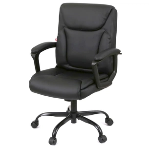 Офісне крісло Аклас Лівар TILT 10002M Чорний (PU Black) (00158598) зображення 1