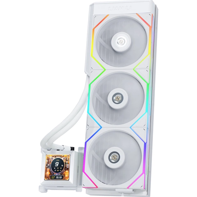 Система рідинного охолодження Lian Li HydroShift LCD 360TL, White (G89.GHSLCD36TW.00) - зображення 1