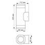 Світильник Videx архітектурний AR072G IP54 GU10x2 (VL-AR072G) - уменьшенное изображение 4
