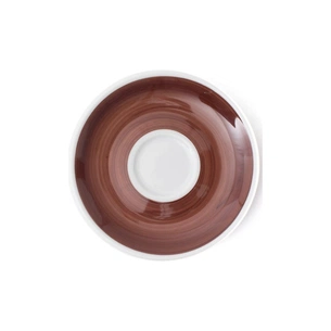 Блюдце Ancap серія Verona Millecolori 12 см Brown для серій "Verona/Torino/Roma Millecolori Hand Painted" (34408) зображення 1
