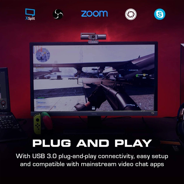 Веб-камера AVerMedia Live Streamer CAM PW513 4K Black (61PW513000AC) - picture 9