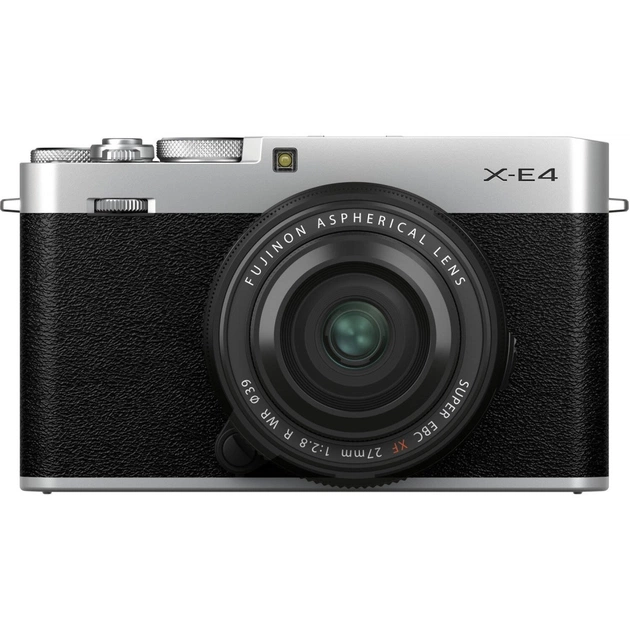 Цифровий фотоапарат Fujifilm X-E4 Body + XF 27mm Kit Silver (16673938) - изображение 1