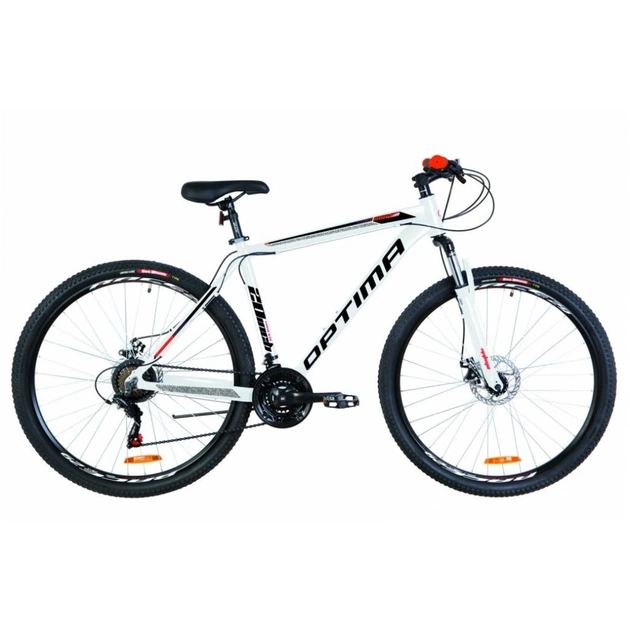 Велосипед Optimabikes 29" MOTION AM DD рама-18" 2019 біло-червоно-чорний (OPS-OP-29-086) - изображение 1