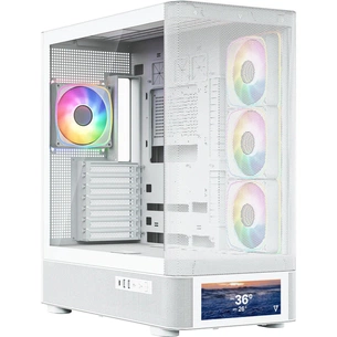 Корпус для ПК Modecom VOLCANO AQ500 ARGB LCD 6,2 (MC-A-AQ500-4FA-W) изображение 1