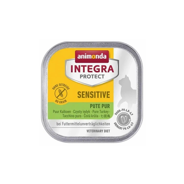 Вологий корм для кішок Animonda Integra Protect Sensitive Pure Turkey з харчовою непереносимістю (4017721866958) - зображення 1