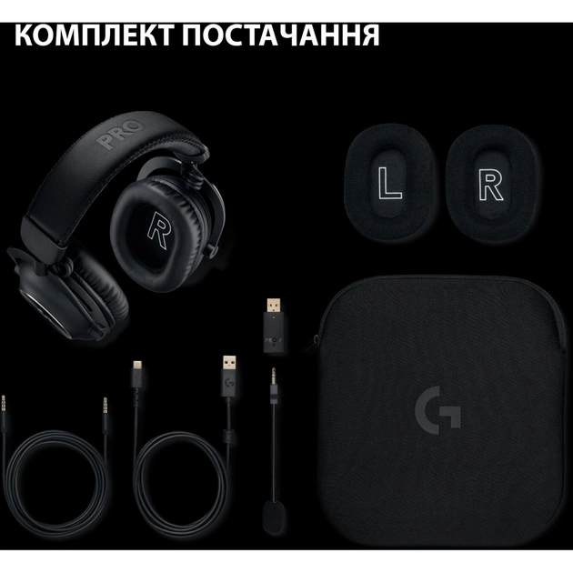 Навушники Logitech G Pro X 2 Lightspeed Wireless Black (981-001263) - picture 9