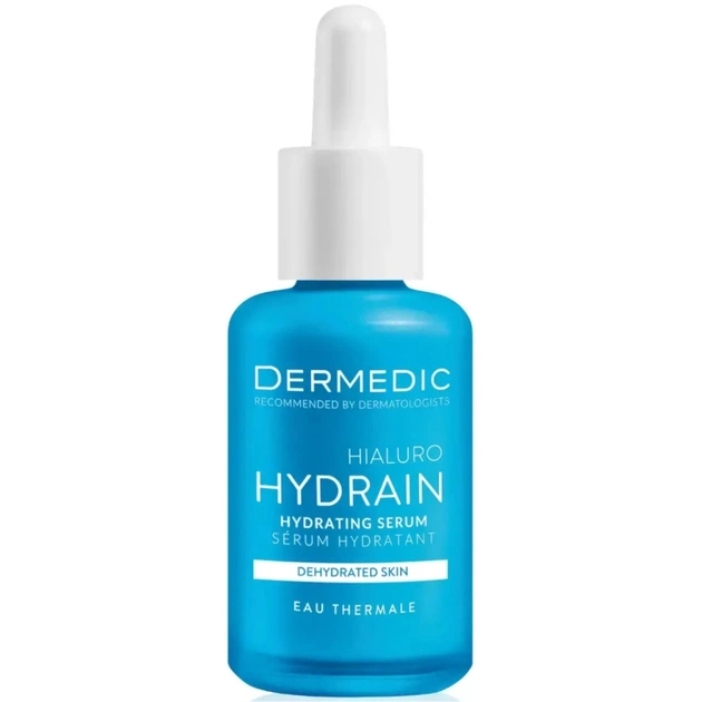 Сыворотка для лица Dermedic Hydrain 3 Hialuro Увлажняющая для сухой кожи лица, шеи и зоны декольте 30 мл (5906739783199) - изображение 1