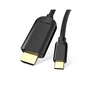 Кабель мультимедійний USB-C to HDMI M 1.5m black VENTION (CGUBG) - зменшене зображення 1