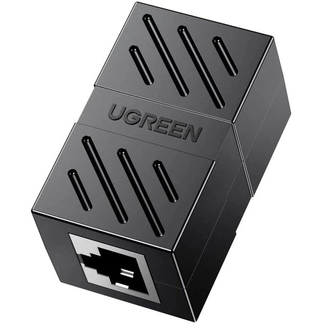 Сращиватель RJ-45 NW114 Ethernet Cable Extender Adapter Black Ugreen (20390) - изображение 1