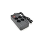 Мережевий фільтр живлення Voltronic 4 роз, 4USB 5V-2.4A, 250V/4000W Black (P-EU4U4S-4000W) - зменшене зображення 1