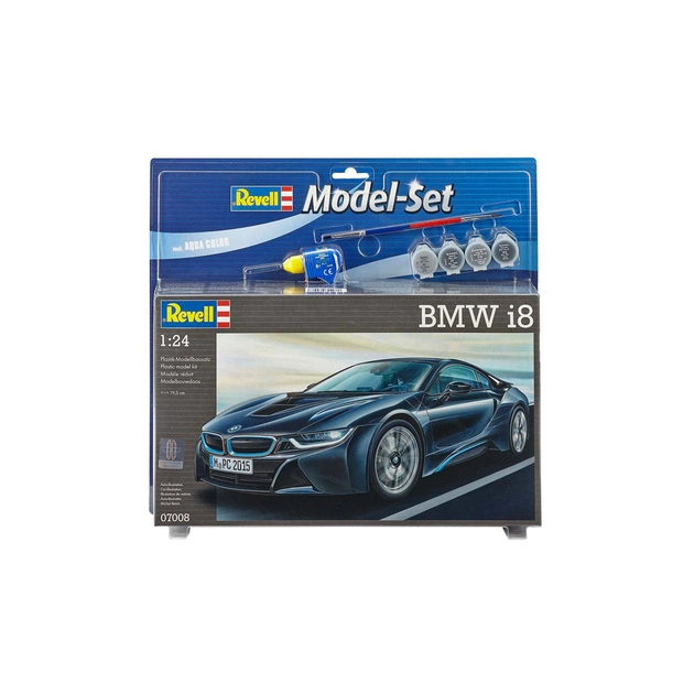 Збірна модель Revell Набір автомобіль BMW i8 рівень 4 масштаб 1:24 (RVL-67008) - picture 6