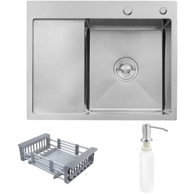 Мийка кухонна Kroner Geburstet-6350RHM (CV031321) - picture 1