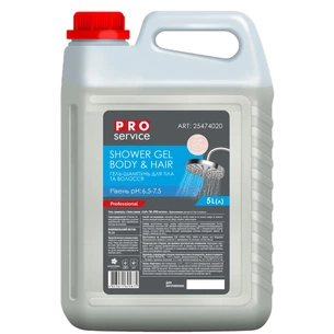 Гель для душу PRO service для тіла і волосся Soft 5 л (4823071625875) зображення 1