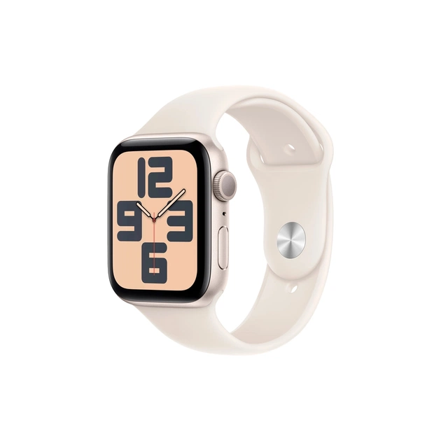 Смарт-годинник Apple Watch SE 2024 GPS 44mm Starlight Aluminium Case with Starlight Sport Band - M/L (MXEV3QH/A) - зображення 1