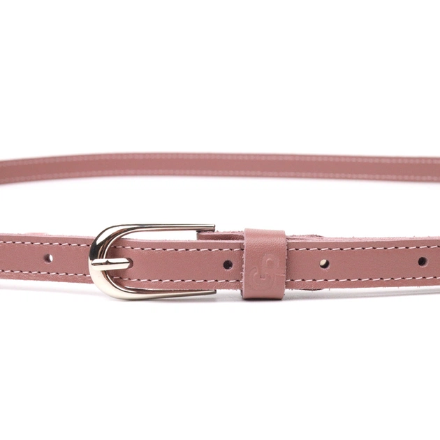Ремінь Grande Pelle Жіночий з натуральної шкіри Рожевий (21441) - зображення 5