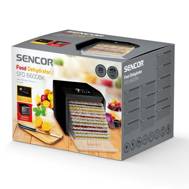 Сушка для овочів та фруктів Sencor SFD 6600BK - зображення 12