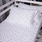 Постільна білизна MirSon 016 White Stars Фланель 2 x 160 x 220 Сімейний Євро (2200009652165) - зменшене зображення 7