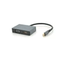 Концентратор Voltronic USB-C 2-in-1 HDMI + VGA 0.23m silver (YT-HTC2in1) - зменшене зображення 2