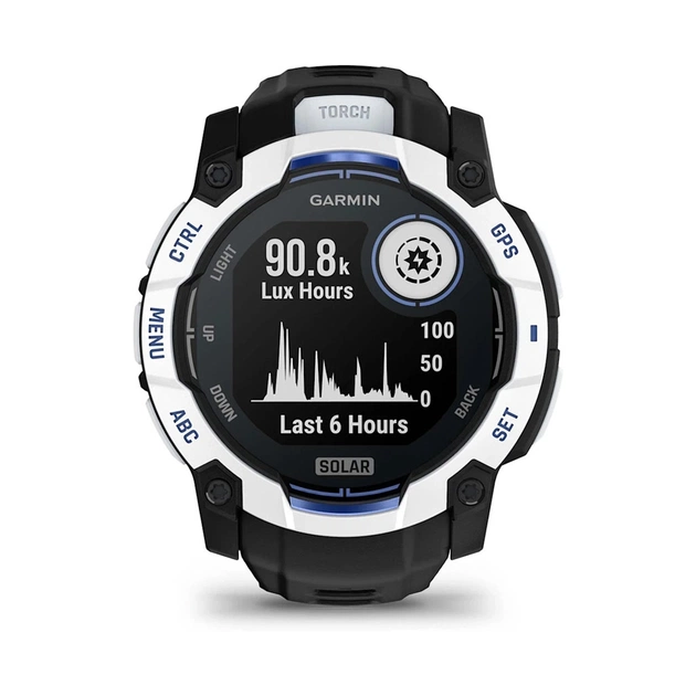 Смарт-годинник Garmin Instinct 3, 50mm, Solar, Whitestone with Black Band, GPS смарт-годинник (010-02935-03) - picture 2