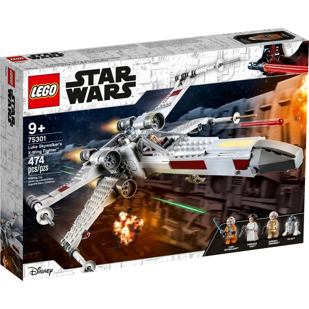 Конструктор LEGO Star Wars Винищувач X-wing Люка Скайвокера 474 деталі (75301) - зображення 1