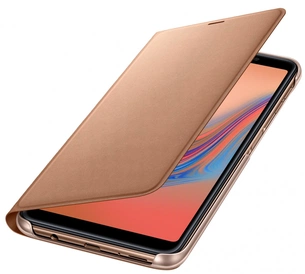 Чохол-книжка Samsung Wallet Cover для Samsung Galaxy A7 2018 SM-A750 Gold (EF-WA750PFEGRU) зображення 1