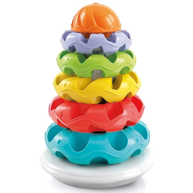 Развивающая игрушка Clementoni пирамидка Stacking Rings (17103) - изображение 1