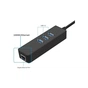 Концентратор Dynamode USB 3.0 Type-A - RJ45 Gigabit Lan, 3*USB 3.0 (USB3.0-Type-A-RJ45-HUB3) - зменшене зображення 6