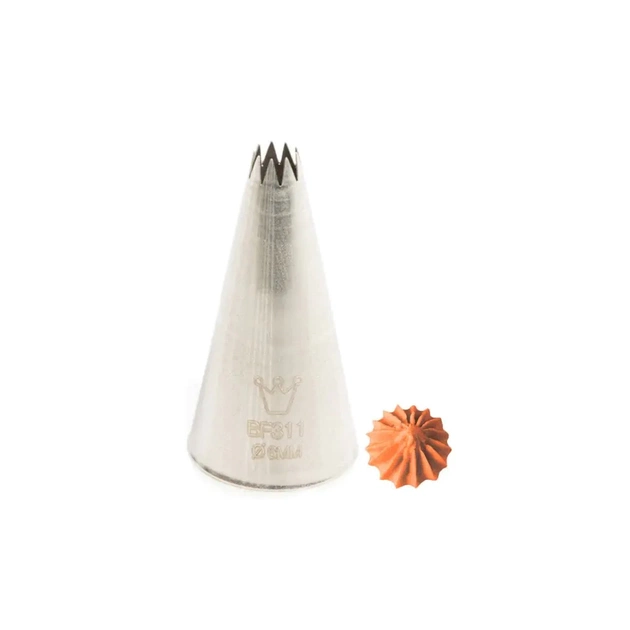 Кондитерська насадка Martellato French Star 6 мм (BF 311) - picture 1