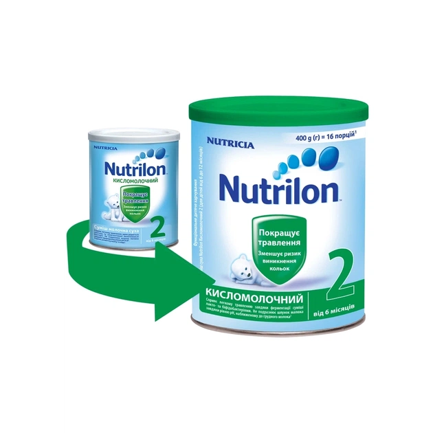 Дитяча суміш Nutrilon Кисломолочна 2 400 г (5900852073281) - picture 1
