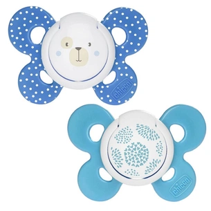 Пустушка Chicco Physio Comfort силіконова 6-16 міс 2 шт блакитна (74933.21.00.00) зображення 1