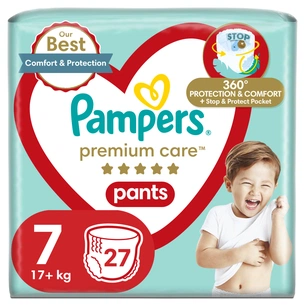 Підгузки Pampers Premium Care Pants Трусики Розмір 7 (17+ кг) 27 шт. (8006540807026) зображення 1