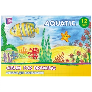 Альбом для малювання Cool For School на скобі Aquatic, 12 аркушів (CF60901-01) зображення 1