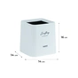 Кошик для паперів Axent Настільний контейнер для сміття, квадратний, білий (2132-21-A) - preview 3